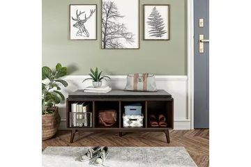 Brittany Sittbänk 118 cm Brun - Novogratz - Möbler - Stolar & fåtöljer - Sittbänk - Hallbänk - Hallbänk med förvaring