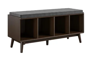 Brittany Sittbänk 118 cm Brun - Novogratz - Möbler - Stolar & fåtöljer - Sittbänk - Hallbänk - Hallbänk med förvaring