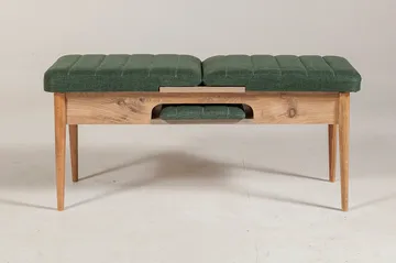 Corralez Bänk 51 cm - Trä/natur/Grön - Möbler - Stolar & fåtöljer - Sittbänk - Hallbänk