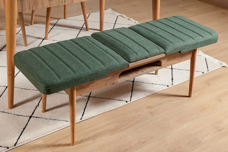 Corralez Bänk 51 cm - Trä/natur/Grön - Möbler - Stolar & fåtöljer - Sittbänk - Hallbänk