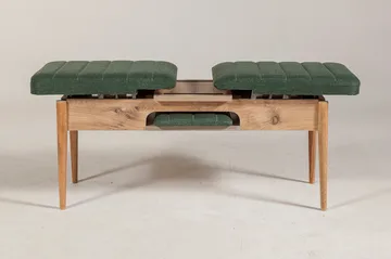 Corralez Bänk 51 cm - Trä/natur/Grön - Möbler - Stolar & fåtöljer - Sittbänk - Hallbänk