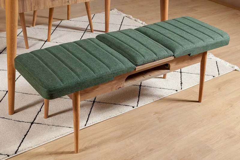 Corralez Bänk 51 cm - Trä/natur/Grön - Möbler - Stolar & fåtöljer - Sittbänk - Hallbänk