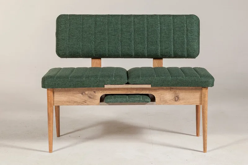 Corralez Bänk 85 cm - Trä/natur/Grön - Möbler - Stolar & fåtöljer - Sittbänk