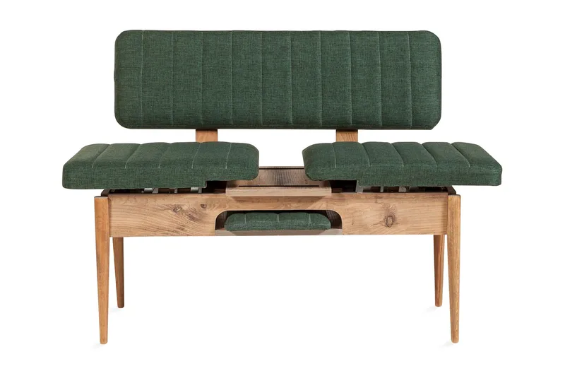 Corralez Bänk 85 cm - Trä/natur/Grön - Möbler - Stolar & fåtöljer - Sittbänk