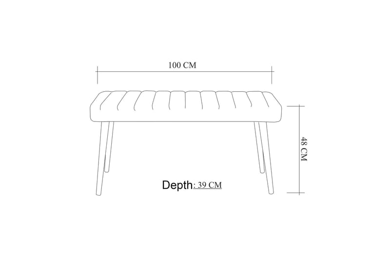 Derpele Sittbänk - Blå - Möbler - Stolar & fåtöljer - Sittbänk - Hallbänk