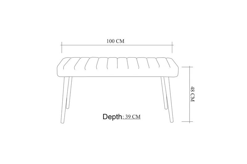 Derpele Sittbänk - Vit/Antracit - Möbler - Stolar & fåtöljer - Sittbänk - Hallbänk