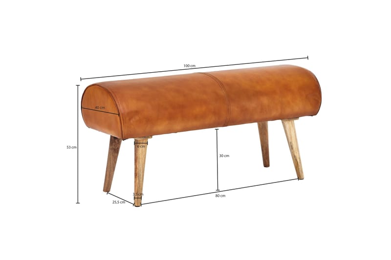 Ednesha Sittbänk - Brun - Möbler - Stolar & fåtöljer - Sittbänk - Hallbänk