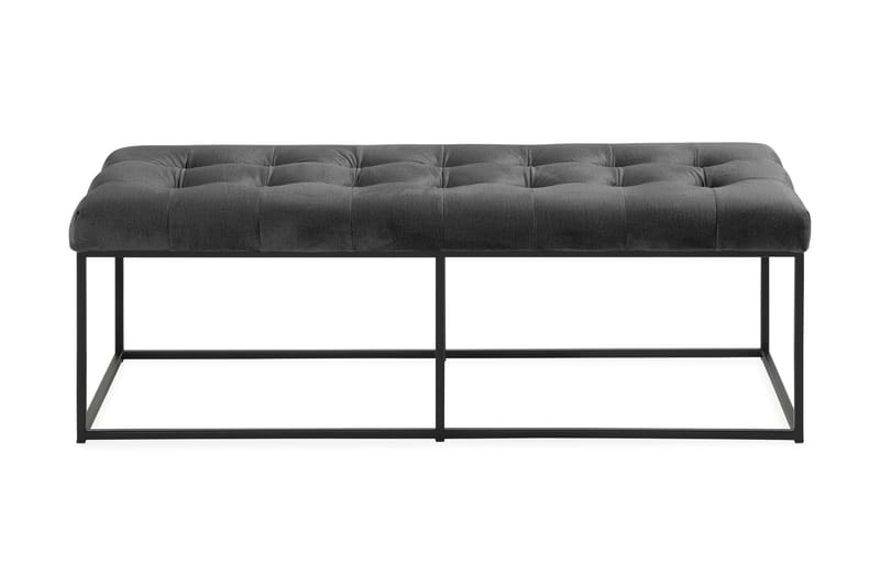 Ella Sittbänk 120 cm Rutig - Mörkgrå - Möbler - Stolar & fåtöljer - Sittbänk - Hallbänk