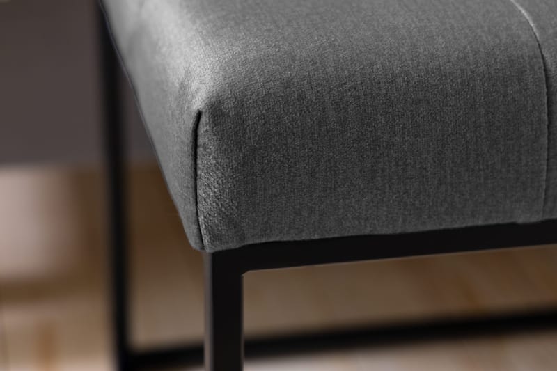 Ella Sittbänk 120 cm Rutig - Mörkgrå - Möbler - Stolar & fåtöljer - Sittbänk - Hallbänk