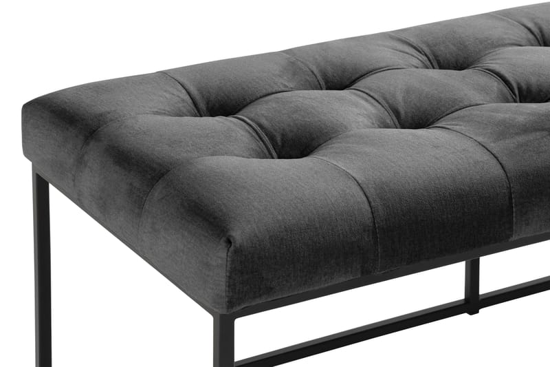 Ella Sittbänk 120 cm Rutig - Mörkgrå - Möbler - Stolar & fåtöljer - Sittbänk - Hallbänk
