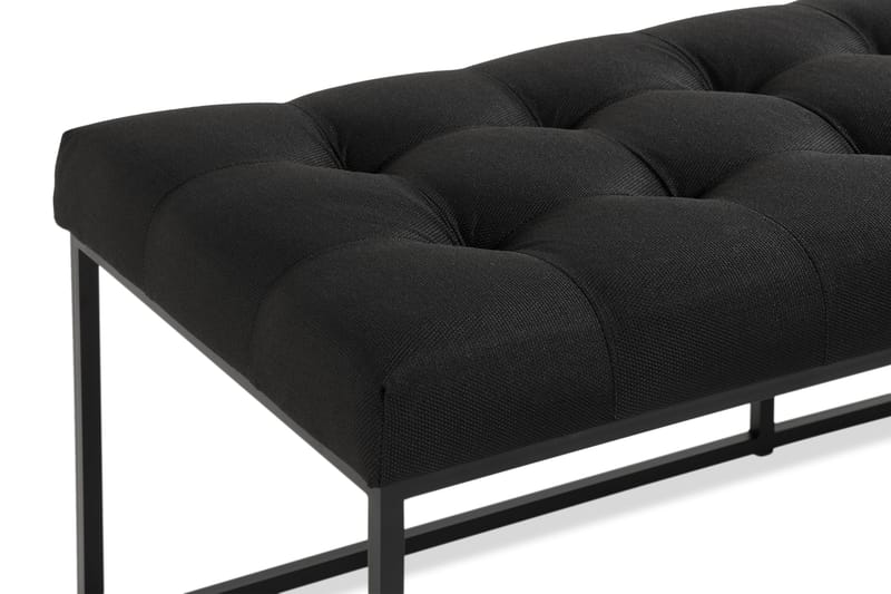 Ella Sittbänk 120 cm Rutig - Svart - Möbler - Stolar & fåtöljer - Sittbänk - Hallbänk