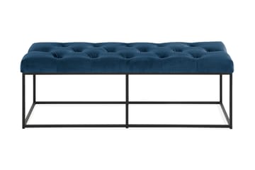 Ella Sittbänk 120cm Djuphäftad - Blå/Sammet - Möbler - Stolar & fåtöljer - Sittbänk - Hallbänk