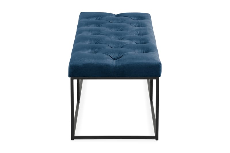 Ella Sittbänk 120cm Djuphäftad - Blå/Sammet - Möbler - Stolar & fåtöljer - Sittbänk - Hallbänk