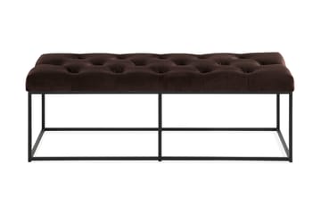 Ella Sittbänk 120cm Djuphäftad - Brun/Sammet - Möbler - Stolar & fåtöljer - Sittbänk - Hallbänk
