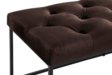 Ella Sittbänk 120cm Djuphäftad - Brun/Sammet - Möbler - Stolar & fåtöljer - Sittbänk - Hallbänk