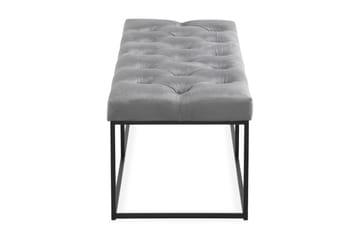 Ella Sittbänk 120cm Djuphäftad - Grå/Sammet - Möbler - Stolar & fåtöljer - Sittbänk - Hallbänk