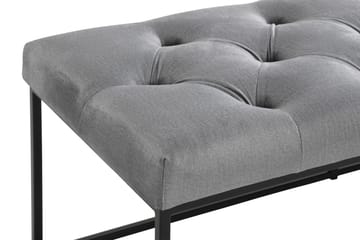 Ella Sittbänk 120cm Djuphäftad - Grå/Sammet - Möbler - Stolar & fåtöljer - Sittbänk - Hallbänk