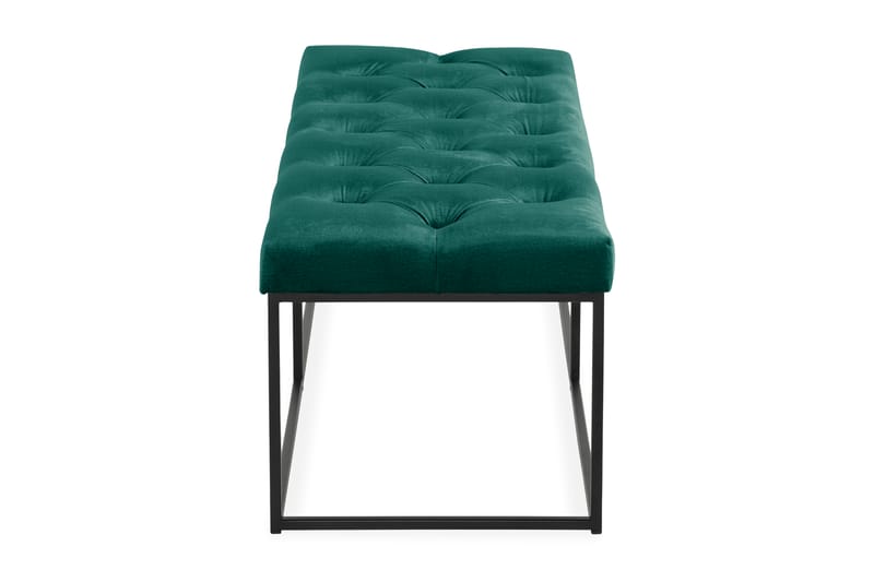Ella Sittbänk 120cm Djuphäftad - Grön/Sammet - Möbler - Stolar & fåtöljer - Sittbänk - Hallbänk