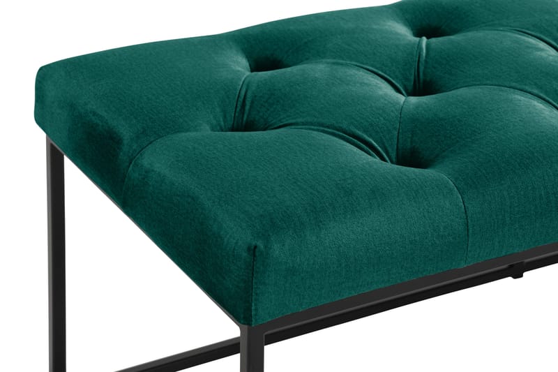 Ella Sittbänk 120cm Djuphäftad - Grön/Sammet - Möbler - Stolar & fåtöljer - Sittbänk - Hallbänk