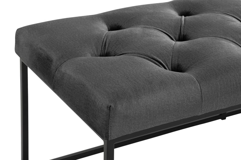 Ella Sittbänk 120cm Djuphäftad - Mörkgrå - Möbler - Stolar & fåtöljer - Sittbänk - Hallbänk