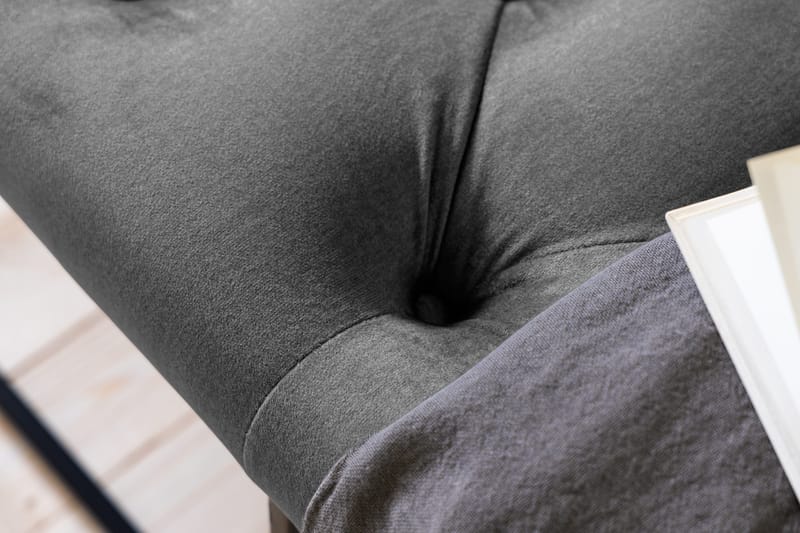 Ella Sittbänk 120cm Djuphäftad - Mörkgrå - Möbler - Stolar & fåtöljer - Sittbänk - Hallbänk