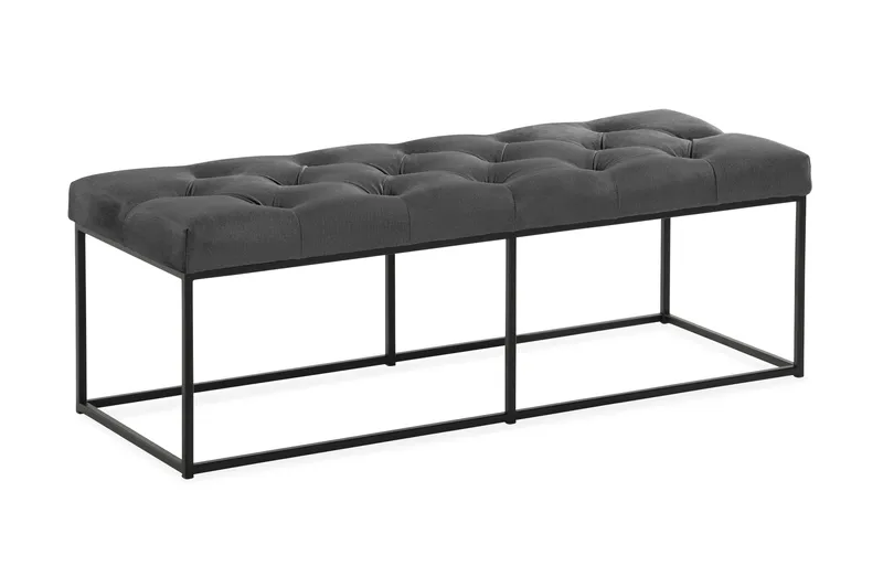 Ella Sittbänk 120cm Djuphäftad, Mörkgrå