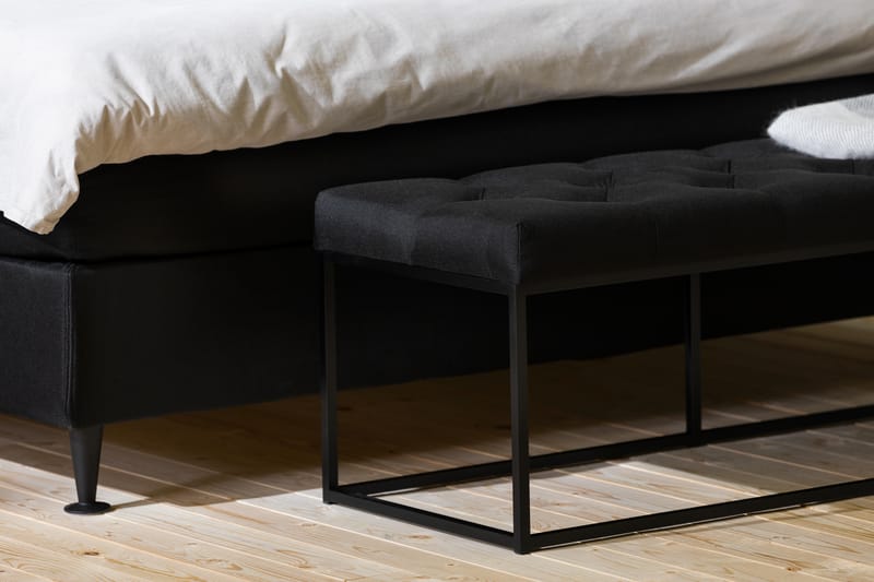 Ella Sittbänk 120cm Djuphäftad - Svart - Möbler - Stolar & fåtöljer - Sittbänk - Hallbänk