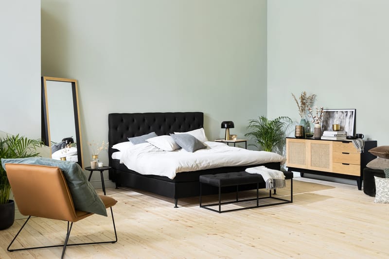 Ella Sittbänk 120cm Djuphäftad - Svart - Möbler - Stolar & fåtöljer - Sittbänk - Hallbänk