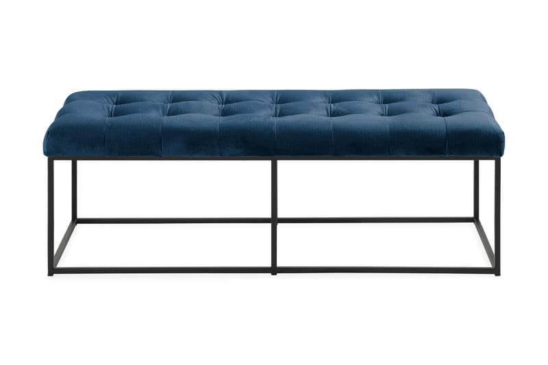 Ella Sittbänk 120cm Rutig - Blå/Sammet - Möbler - Stolar & fåtöljer - Sittbänk - Hallbänk
