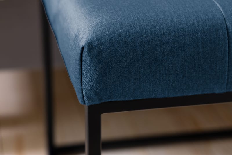 Ella Sittbänk 120cm Rutig - Blå/Sammet - Möbler - Stolar & fåtöljer - Sittbänk - Hallbänk