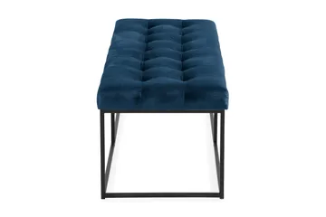 Ella Sittbänk 120cm Rutig - Blå/Sammet - Möbler - Stolar & fåtöljer - Sittbänk - Hallbänk