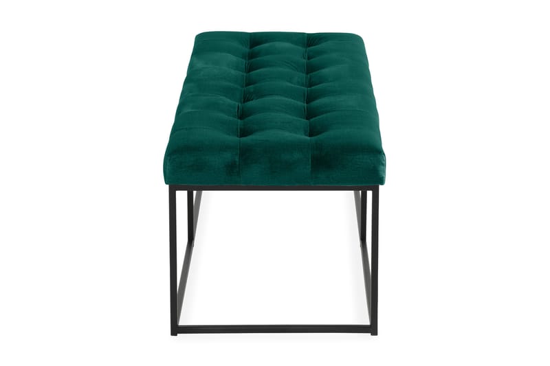 Ella Sittbänk 120cm Rutig - Grön/Sammet - Möbler - Stolar & fåtöljer - Sittbänk - Hallbänk