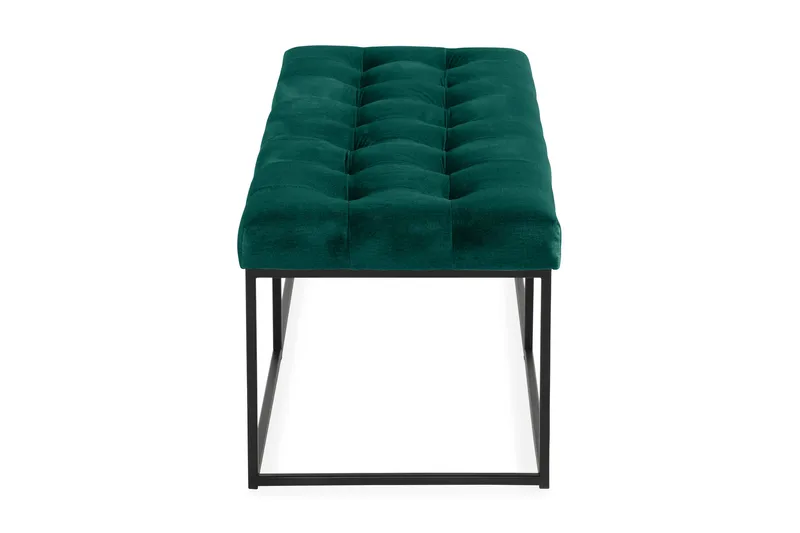 Ella Sittbänk 120cm Rutig - Grön/Sammet - Möbler - Stolar & fåtöljer - Sittbänk - Hallbänk