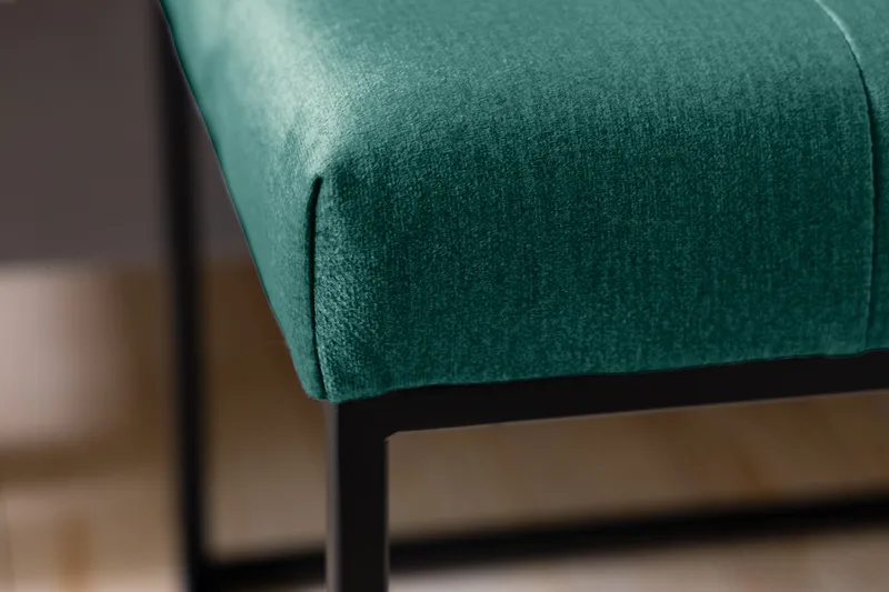 Ella Sittbänk 120cm Rutig - Grön/Sammet - Möbler - Stolar & fåtöljer - Sittbänk - Hallbänk