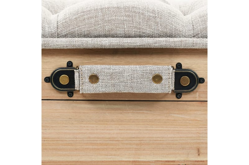 Förvaringsbänk 110 cm massivt granträ - Brun - Möbler - Stolar & fåtöljer - Sittbänk - Hallbänk - Hallbänk med förvaring