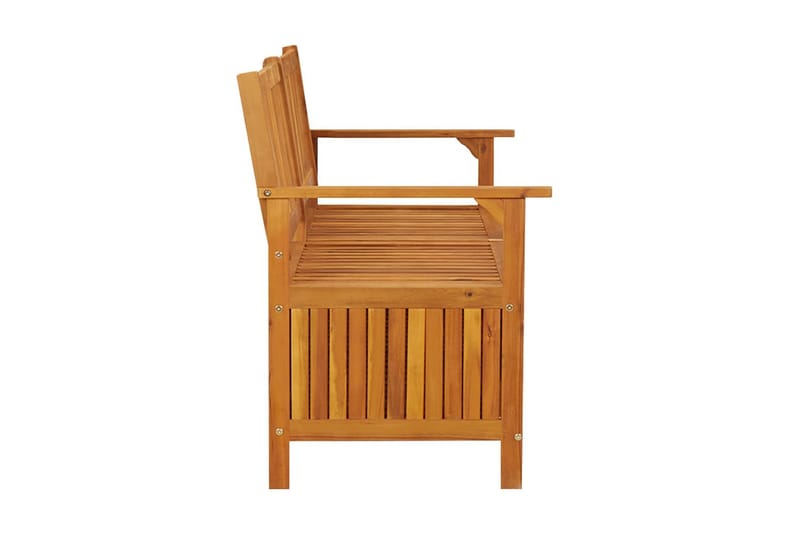 Förvaringsbänk 148 cm massivt akaciaträ - Brun - Möbler - Stolar & fåtöljer - Sittbänk