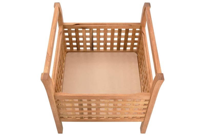 Förvaringsbänk 49x48x49 cm massivt valnötsträ - Brun - Möbler - Stolar & fåtöljer - Sittbänk - Hallbänk - Hallbänk med förvaring