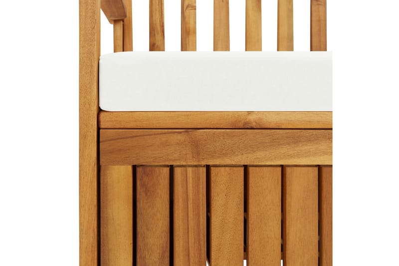 Förvaringsbänk för trädgården akaciaträ 120x63x84 cm - Brun - Möbler - Stolar & fåtöljer - Sittbänk - Sittbänk med förvaring