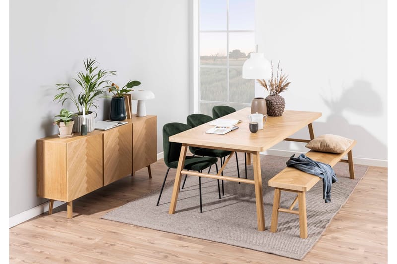 Galwa Sittbänk - Svart/Matt Ek - Möbler - Stolar & fåtöljer - Sittbänk - Hallbänk