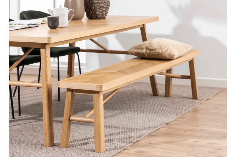 Galwa Sittbänk - Svart/Matt Ek - Möbler - Stolar & fåtöljer - Sittbänk - Hallbänk