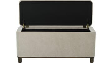 Bänk Fjalar med Förvaring 110 cm - Beige - Möbler - Stolar & fåtöljer - Sittbänk - Hallbänk - Hallbänk med förvaring