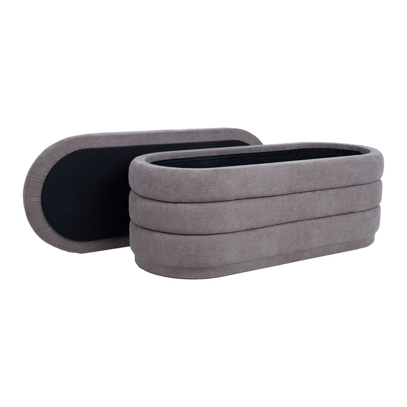 Bänk Hiro 104x44xh44 cm med förvaring - ljusbrun - Möbler - Stolar & fåtöljer - Sittbänk - Hallbänk