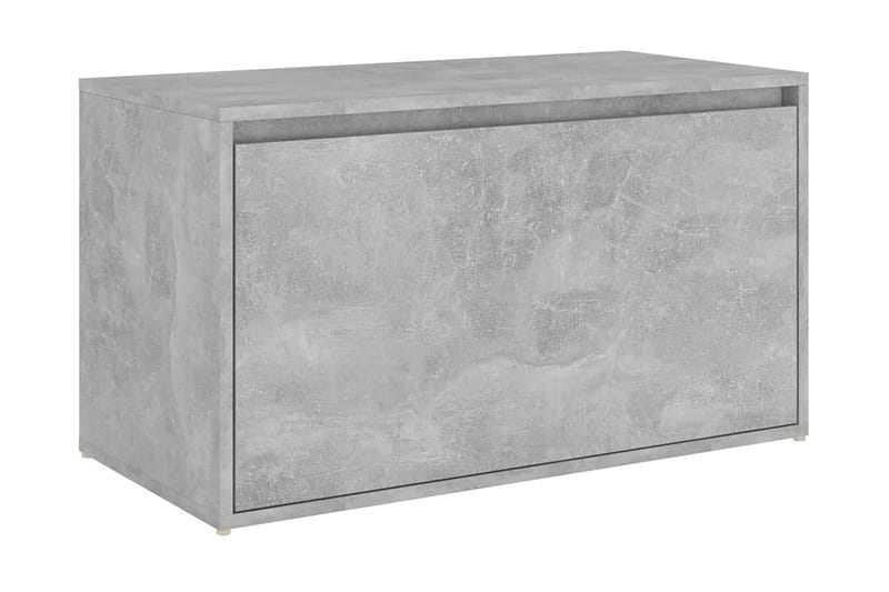 Hallbänk betonggrå 80x40x45 cm spånskiva - Grå - Förvaringsbänk - Hallbänk - Sittbänk - Hallbänk med förvaring - Sittbänk med förvaring