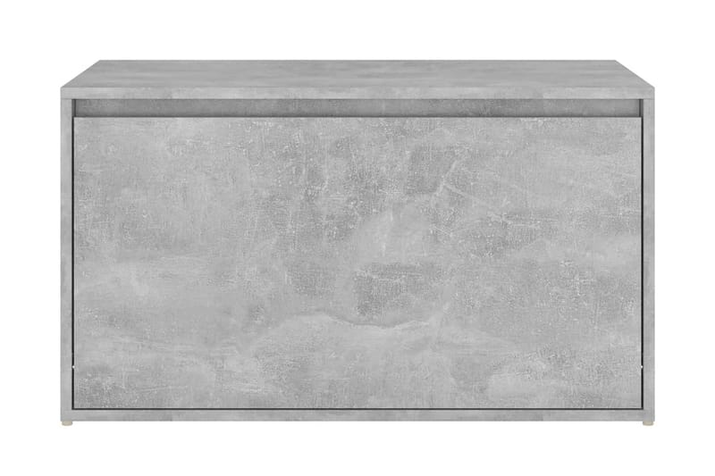 Hallbänk betonggrå 80x40x45 cm spånskiva - Grå - Möbler - Stolar & fåtöljer - Sittbänk - Hallbänk - Hallbänk med förvaring