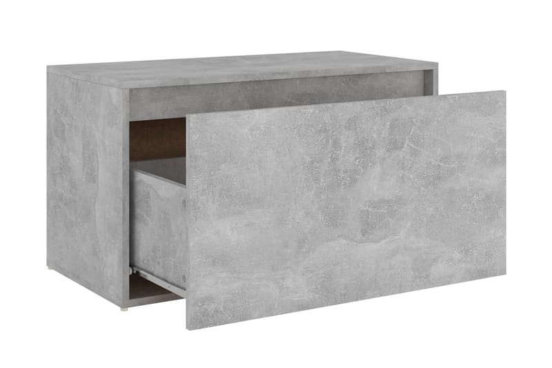 Hallbänk betonggrå 80x40x45 cm spånskiva - Grå - Möbler - Stolar & fåtöljer - Sittbänk - Hallbänk - Hallbänk med förvaring