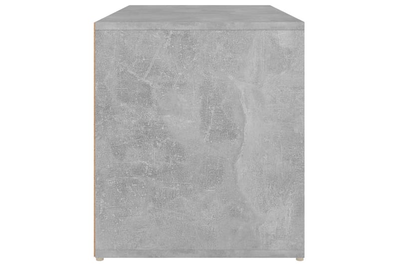 Hallbänk betonggrå 80x40x45 cm spånskiva - Grå - Hallbänk med förvaring - Sittbänk med förvaring - Förvaringsbänk - Hallbänk - Sittbänk