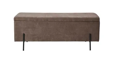 Brewster Bänk m förvaring 120 cm - Brun - Möbler - Stolar & fåtöljer - Sittbänk - Hallbänk - Hallbänk med förvaring
