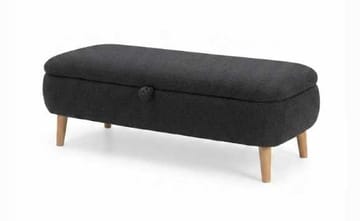 Elvaris Bänk 90x45x30 cm - Antracit - Möbler - Stolar & fåtöljer - Sittbänk - Hallbänk - Hallbänk med förvaring