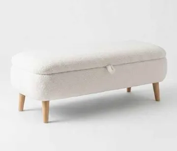 Elvaris Bänk 90x45x30 cm - Vit - Möbler - Stolar & fåtöljer - Sittbänk - Hallbänk - Hallbänk med förvaring