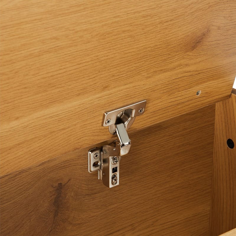 Hallbänk Aalborg 90x32x46 cm - ek - Möbler - Stolar & fåtöljer - Sittbänk - Hallbänk - Hallbänk med förvaring